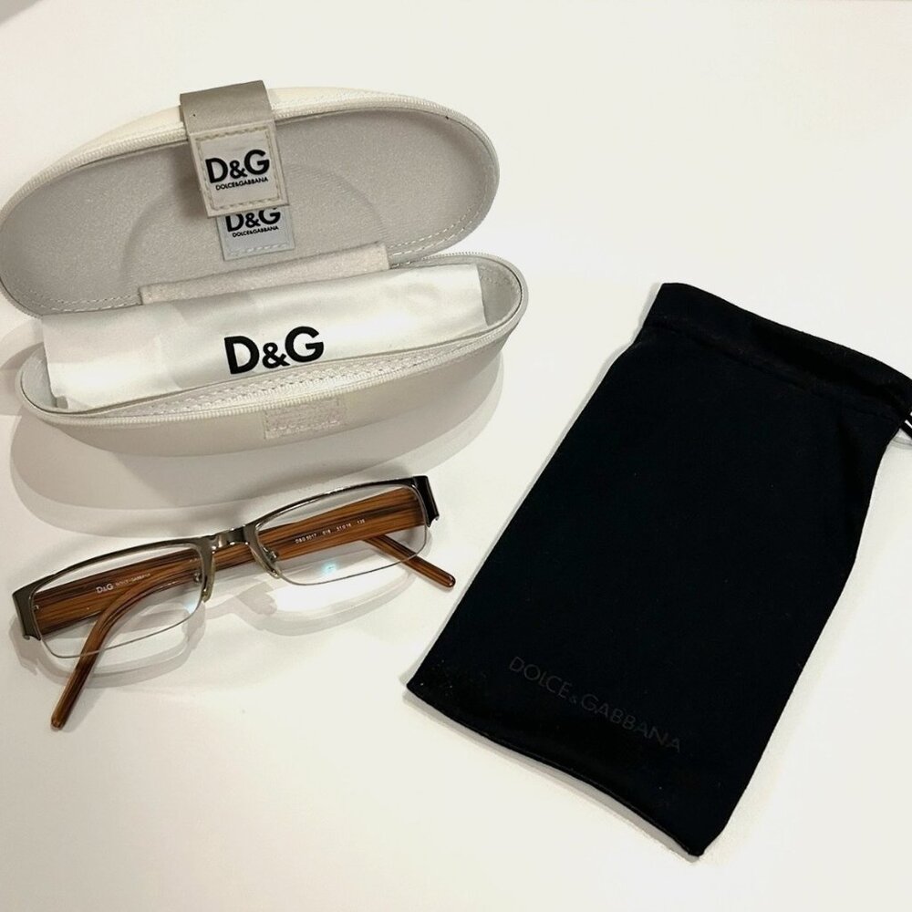 D&G DOLCE & GABBANA FRAME & ZIPPERED CASE